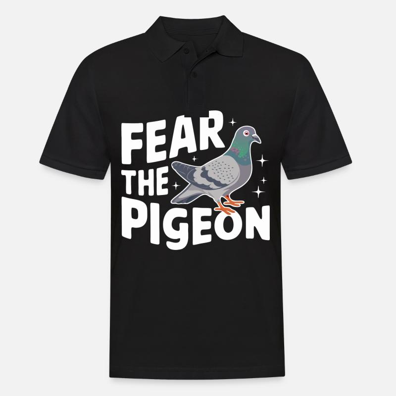 Taube Tauben Tier Vogel - Männer Poloshirt - Schwarz