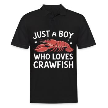 Homards, crabes, crevettes, fruits de mer - Polo Homme - noir - Devant - Kai (181cm)