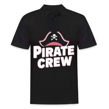 Pirate Pirate Carnaval Halloween - Polo Homme - noir - Devant - Kai (181cm)