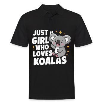 Koala Koala Koala Bear Animal - Men's Polo Shirt - black - Front - Kai (181cm)