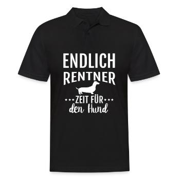 Retraités enfin - L’heure du chien - Polo Homme - noir - Devant - Kai (181cm)