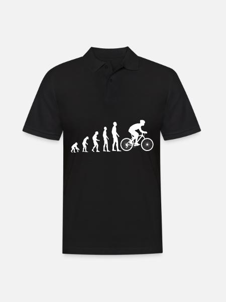 Évolution du vélo - Polo Homme - noir