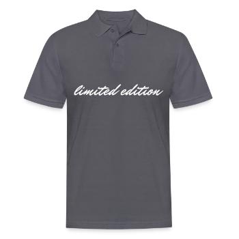 Limited Edition - Männer Poloshirt - Anthrazit - Vorne - Nico (186cm)