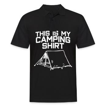 Camping Camping Camping Tente - Polo Homme - noir - Devant - Kai (181cm)