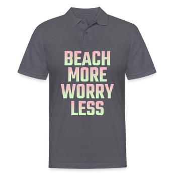 Dicton de plage - Polo Homme - charbon - Devant - Nico (186cm)