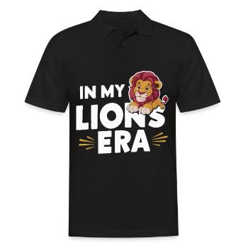 Lion Lion Animal Africa - Men's Polo Shirt - black - Front - Kai (181cm)