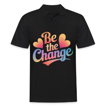 Altruisme Don désintéressé Donner d’école - Polo Homme - noir - Devant - Kai (181cm)