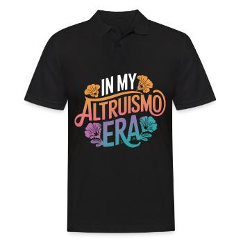 Altruisme Don désintéressé Donner d’école - Polo Homme - noir - Devant - Kai (181cm)