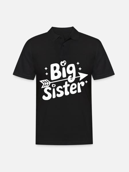 Sister Sibling Family - Men's Polo Shirt - black