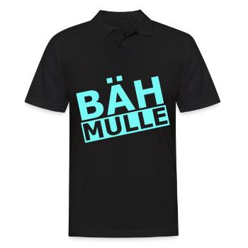 Bähmulle Bähmull Weeping whine crying - Men's Polo Shirt - black - Front - Kai (181cm)