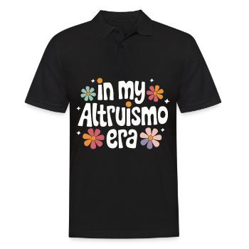 Altruisme Don désintéressé Donner d’école - Polo Homme - noir - Devant - Kai (181cm)