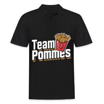 Frites, frites, restauration rapide - Polo Homme - noir - Devant - Kai (181cm)