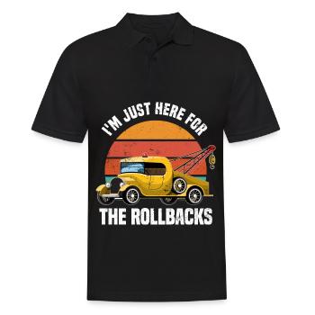 Abschleppwagen | Abschlepper Auto Panne Geschenke - Männer Poloshirt - Schwarz - Vorne - Kai (181cm)