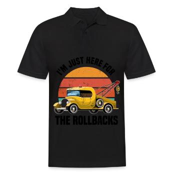 Abschleppwagen | Abschlepper Auto Panne Geschenke - Männer Poloshirt - Schwarz - Vorne - Kai (181cm)