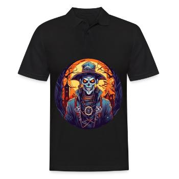Gruseliges Halloween-partykostüm Voodoo-priester - Polo Homme - noir - Devant - Kai (181cm)