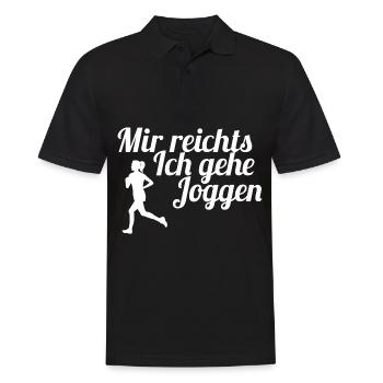 Läufer Laufen Joggen - Männer Poloshirt - Schwarz - Vorne - Kai (181cm)