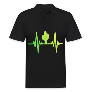 Cactus Cacti Desert Plant - Men's Polo Shirt - black - Front - Kai (181cm)