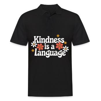 Altruisme Don désintéressé Donner d’école - Polo Homme - noir - Devant - Kai (181cm)