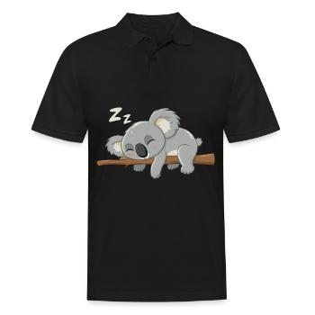Koala Koala Koala Ours Koala Animal - Polo Homme - noir - Devant - Kai (181cm)