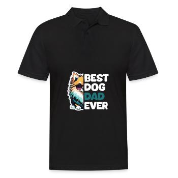Best Dog Dad Ever - Pomeranian - Men's Polo Shirt - black - Front - Kai (181cm)