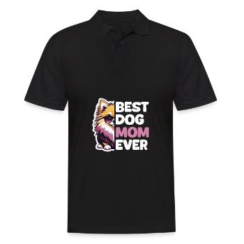 Best Dog Mom Ever - Pomeranian - Men's Polo Shirt - black - Front - Kai (181cm)