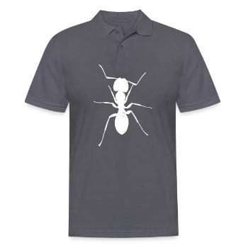 Ant - Men's Polo Shirt - charcoal grey - Front - Nico (186cm)