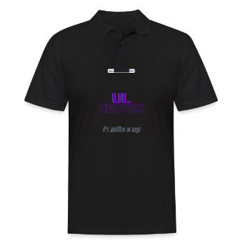 #pronounsarebeautiful ul/neutrx - Polo Homme - noir - Devant - Kai (181cm)