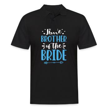 Little brother of the bride - Men's Polo Shirt - black - Front - Kai (181cm)