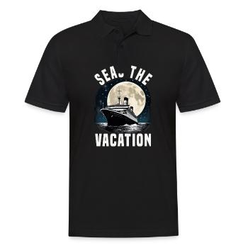 Seas The Vacation Cruise Ship Vacation Group - Men's Polo Shirt - black - Front - Kai (181cm)