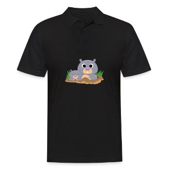 Maulwurf Maulwurfshügel Maulwürfe Garten Gärtner - Männer Poloshirt - Schwarz - Vorne - Kai (181cm)