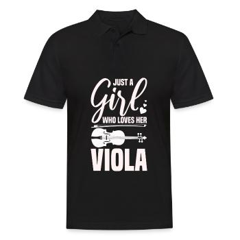 Bratsche - Männer Poloshirt - Schwarz - Vorne - Kai (181cm)