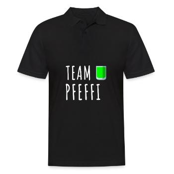 Pfefferminz Likör Pfeffi Vatertag Sauf - Männer Poloshirt - Schwarz - Vorne - Kai (181cm)