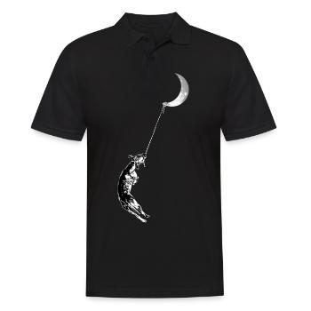 Hang Time - Men's Polo Shirt - black - Front - Kai (181cm)
