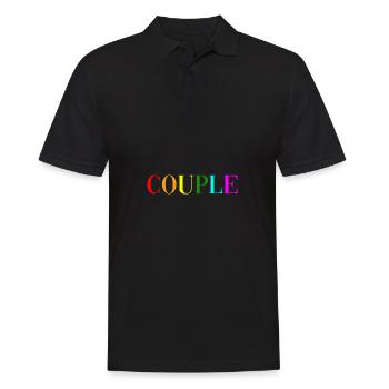 Couple - Men's Polo Shirt - black - Front - Kai (181cm)