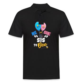 Il ou elle sis à Bee meilleure sœur Ever Big Sis - Polo Homme - noir - Devant - Kai (181cm)