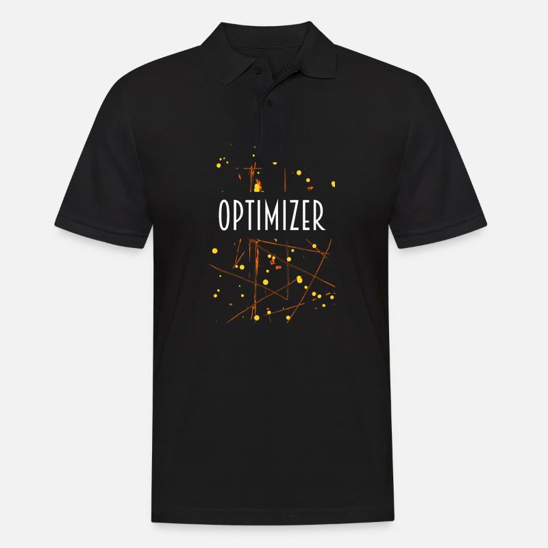 OPTIMIZER D54 24 - Männer Poloshirt - Schwarz