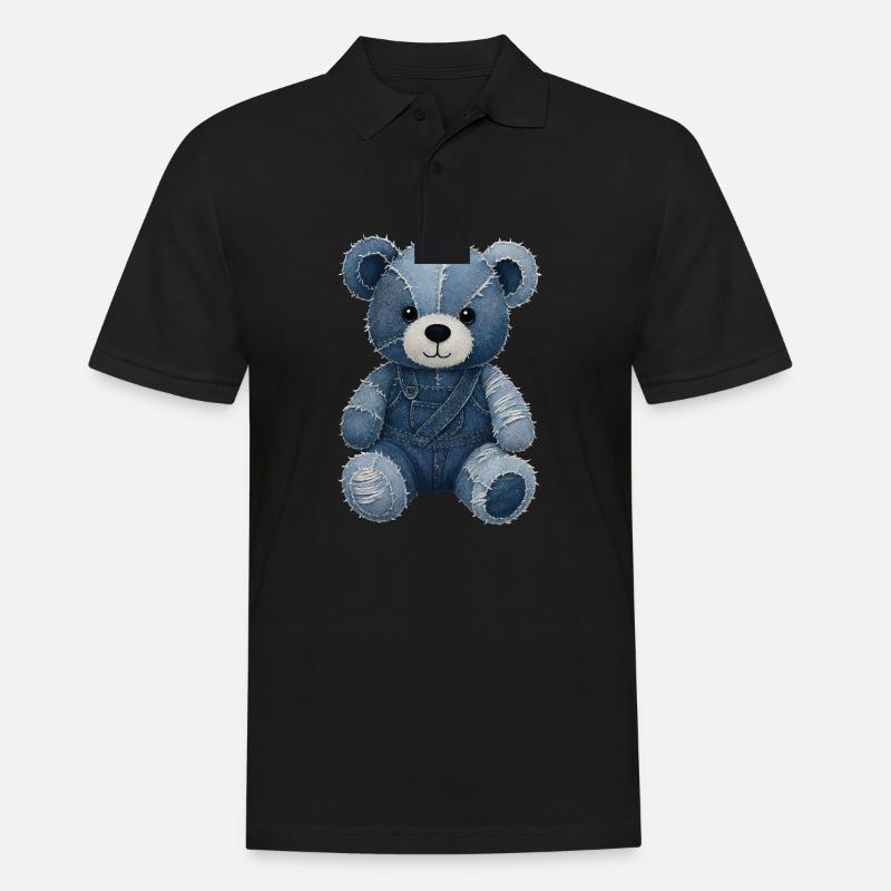 Jeans Teddy - Männer Poloshirt - Schwarz