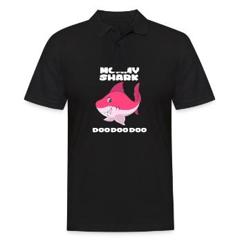 Mama Hai - Männer Poloshirt - Schwarz - Vorne - Kai (181cm)