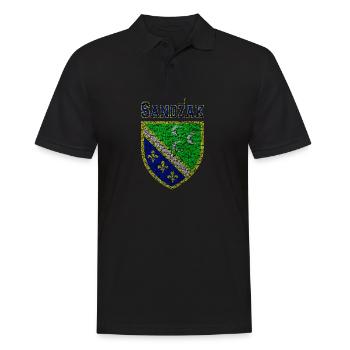 Sandzak flag sandzaklija jebote - Men's Polo Shirt - black - Front - Kai (181cm)