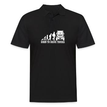 Truck Evolution Trucker Gift - Men's Polo Shirt - black - Front - Kai (181cm)