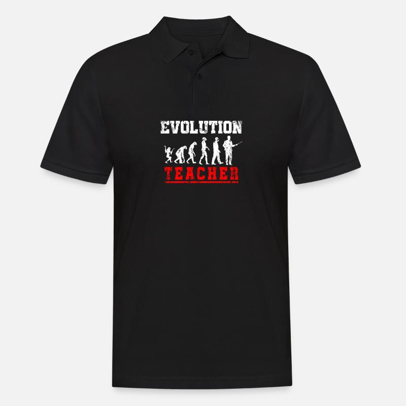 Evolution de l'enseignant - Polo Homme - noir