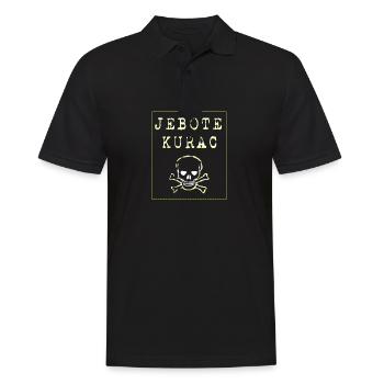 Jebote Kurac Balkan shirt Bosna sandzak Hrvatska - Männer Poloshirt - Schwarz - Vorne - Kai (181cm)