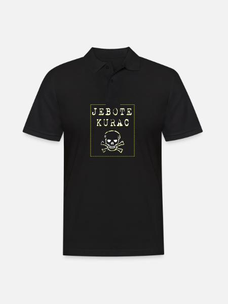 Jebote Kurac camiseta balcánica Bosna sandzak Hrvatska - Herre poloshirt - sort