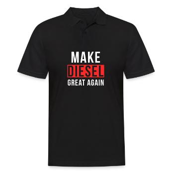 Make Diesel Great Again - Men's Polo Shirt - black - Front - Kai (181cm)