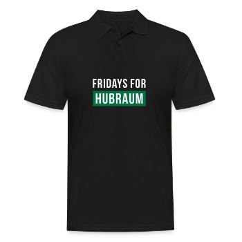 Fridays for Hubraum - Männer Poloshirt - Schwarz - Vorne - Kai (181cm)