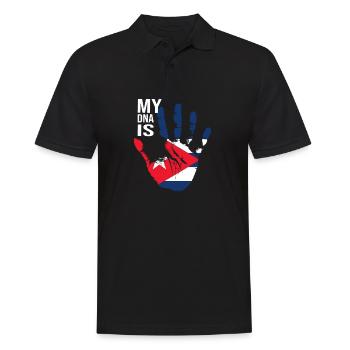 My DNA Is Cuban, Cool Cuba Flag, Cuba Love, Cuba - Männer Poloshirt - Schwarz - Vorne - Kai (181cm)