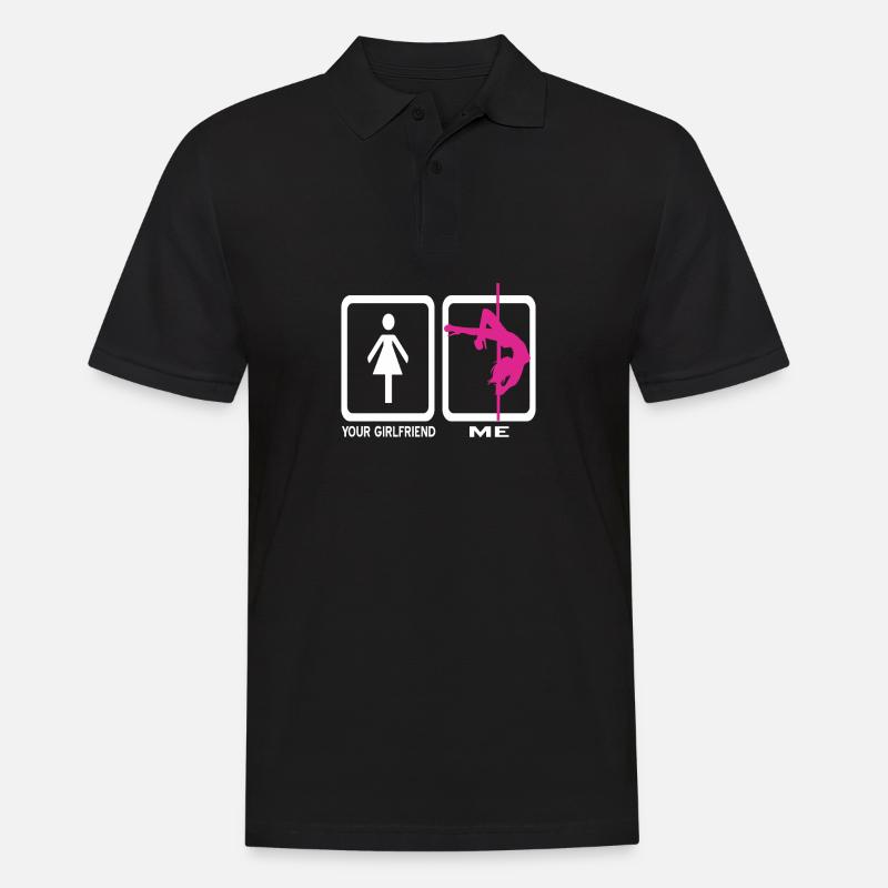 Pole Dance - Männer Poloshirt - Schwarz