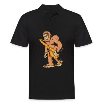Saxophon Saxophonist - Männer Poloshirt - Schwarz - Vorne - Kai (181cm)