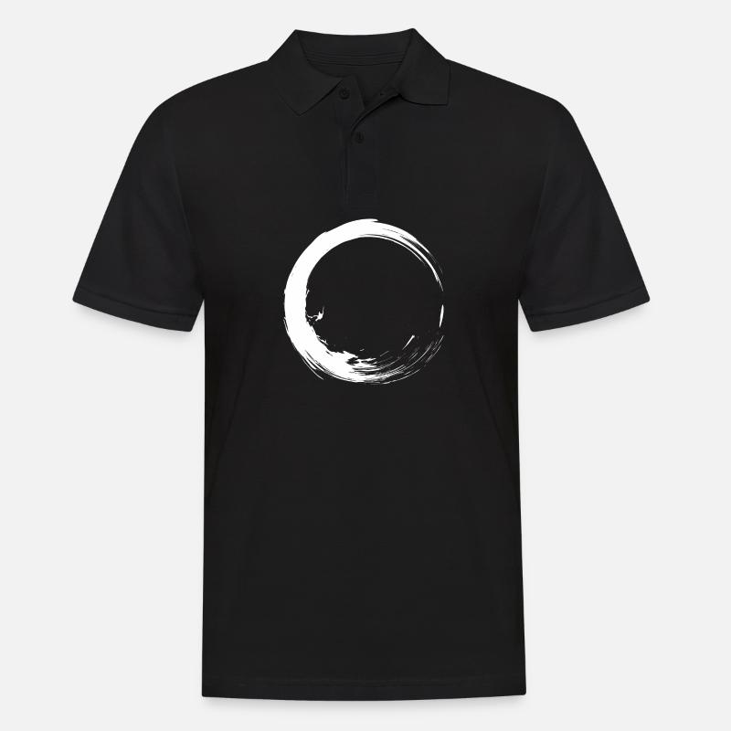 Kreis Design variante 1 - Männer Poloshirt - Schwarz