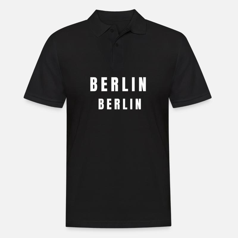 Berlin⁠ Berlin - Männer Poloshirt - Schwarz